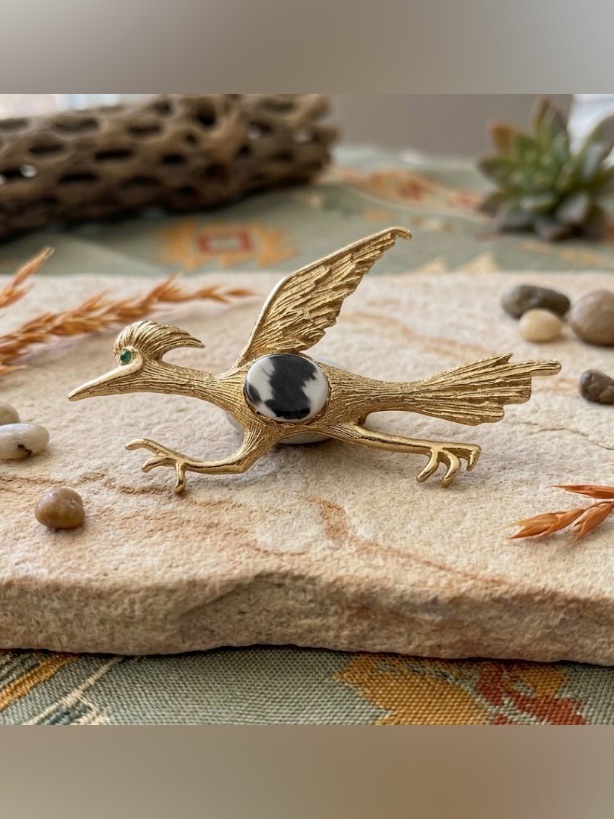 Vintage Roadrunner Brooch